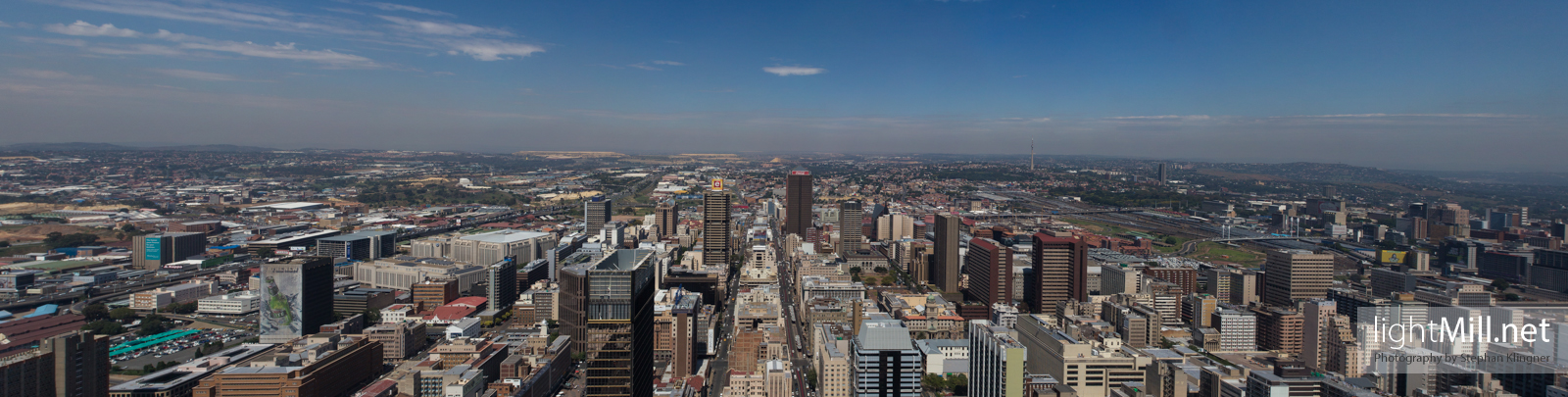 Johannesburg City View from the Carlton Centre Skyscraper